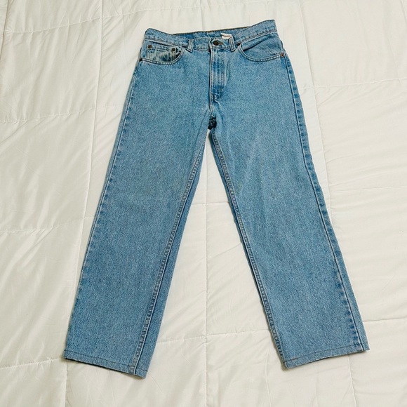 Levi's 505 Blue Straight Jeans regular fit 33 x 30 - Picture 1 of 7
